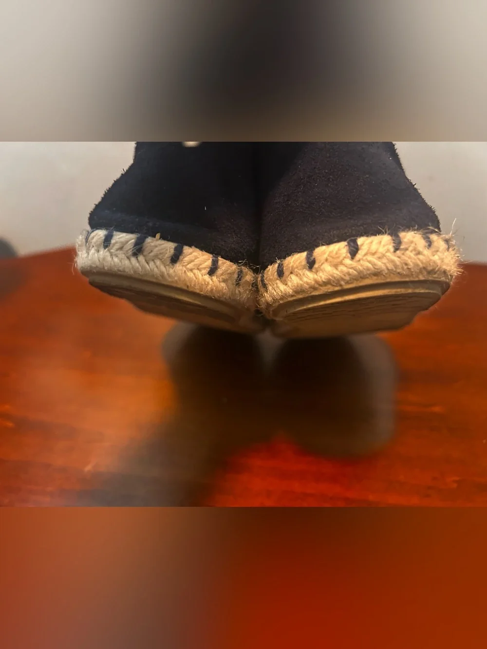 Mediterrarea hand made in Spain Navy Suede Espadrille Flats - Women's Slip-On 39